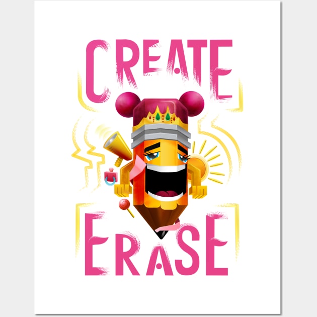 Create | Erase (ISO) Wall Art by TheophilusMarks